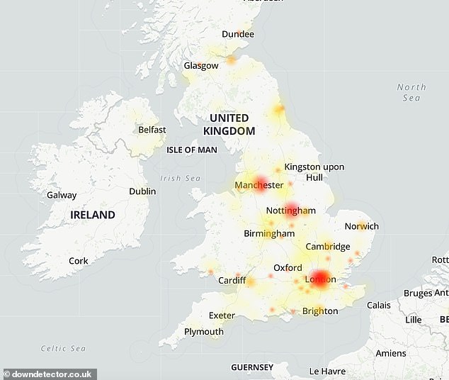 In the UK, most complaints were registered in cities such as Manchester and London