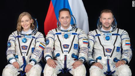 Russian crew wraps pioneering film in space and returns safely to Earth