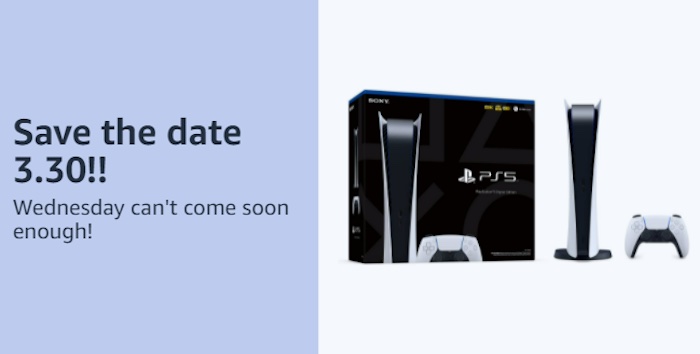 Amazon PS5 Digital Restock Confirmed March 30th