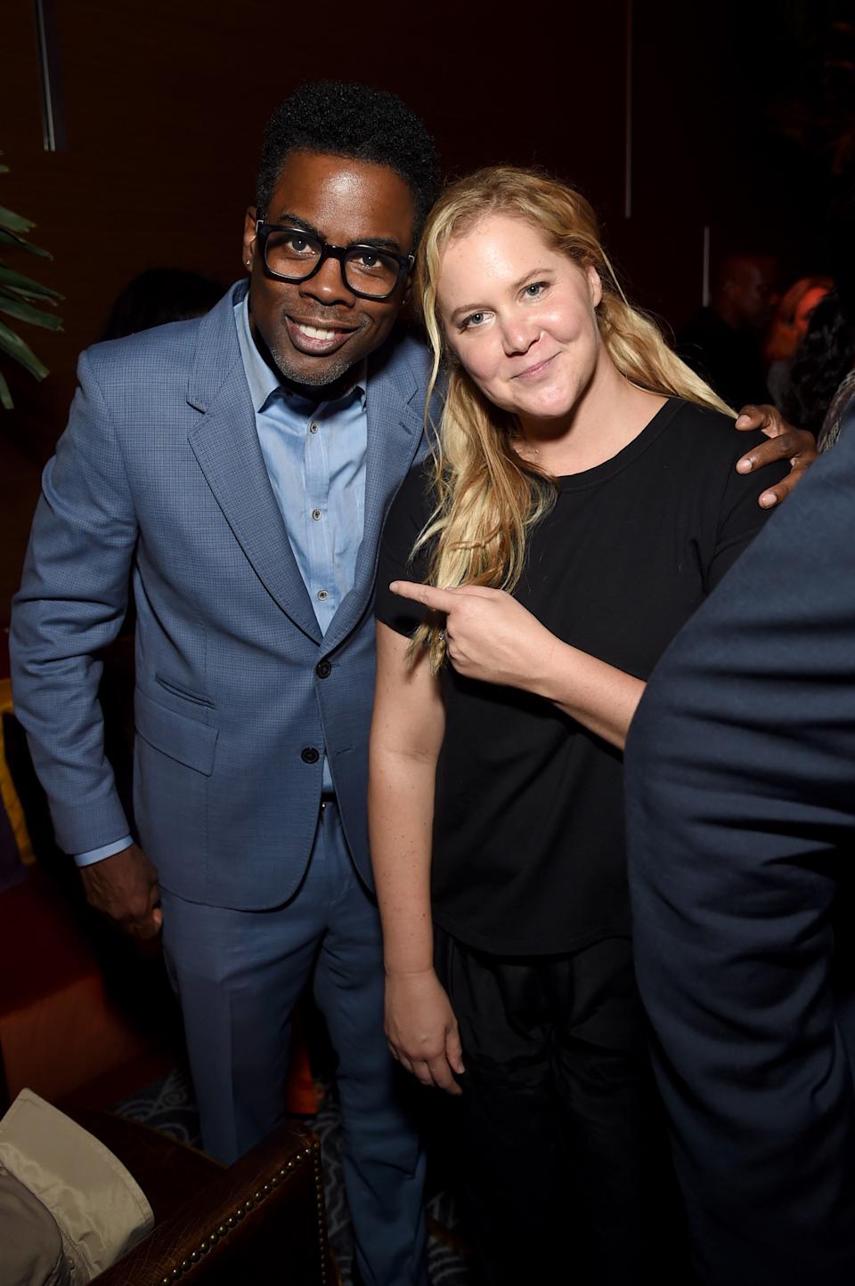 NEW YORK, NY - SEPTEMBER 12: Chris Rock and Amy Schumer attend the Next 2018 GOOD + Foundation Gala # x002019;  s Evening of Comedy + Music Benefit, presented by Samsung Electronics America at the Ziegfeld Ballroom on September 12, 2018 in New York City.  (Photo by Jimmy McCarthy/Getty Images for GOOD+)