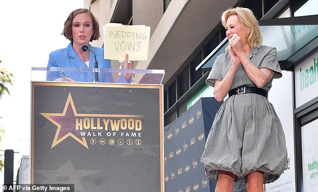 Close Connection: Hack star Hannah Inbender got some laughs, as she seemed confused as she spoke and found out she was reading from the vows file and not Jan Starr's file