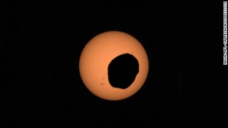 Perseverance rover watching Mars eclipse & # 39;  doomed & # 39 ;  Potato & # 39;  moon