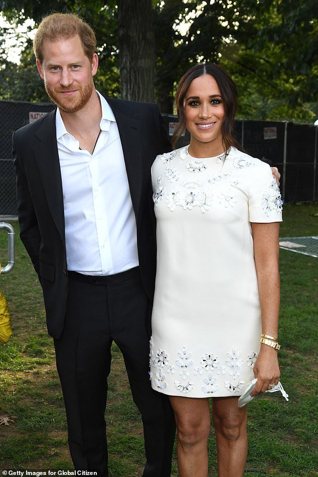 Prince Harry and Meghan Markle, pictured at Global Citizen Live in New York in September 2021, live in Montecito, a few hours' drive from the California clinic, where Thomas Markle is