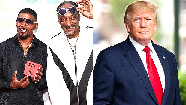 Donald Trump, Snoop Dogg and Jamie Foxx