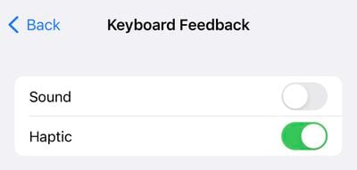 iPhone 14 Pro touch keyboard settings