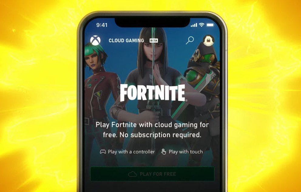 Fortnite arrived on Xbox Cloud Gaming earlier this year.