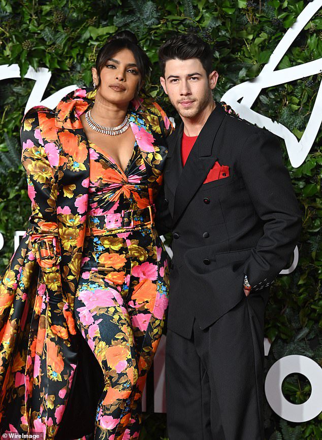 Cute couple: Nick and Priyanka, who appear in November 2021 in London, have been married since December 2018