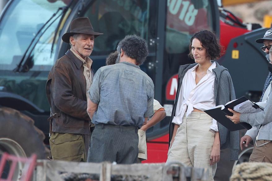 Harrison Ford, Antonio Banderas, Phoebe Waller-Bridge were seen on set "Indiana Jones 5" In Sicily on October 18, 2021