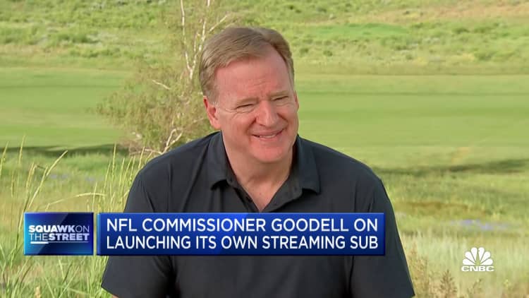 I think the NFL media rights will move to the streaming service, says NFL's Goodell